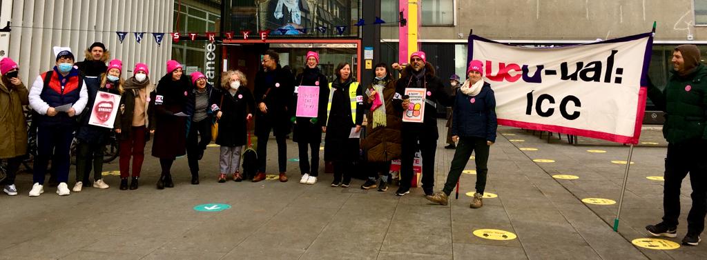 Picket at LCC 21st February 2022